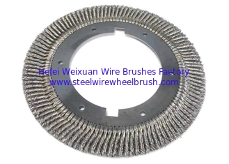 China 114 Knot Cutback Brush 460mm OD Large Twisted Knot Wire Wheel supplier