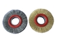 Metal Polishing Crimped Brass Wire Wheel Brush , Durable Rotary Wire Brush supplier