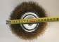 M14*2.0 Nut Size Crimped Wire Cup Brush Brass Coated Steel Wire Material supplier