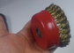4 Inch OD Twisted Knot Brass Wire Cup Brush 16mm Inner Hole For Removing Paint supplier
